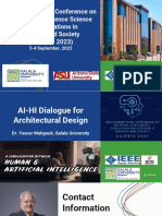 AI-HI Dialogue For Architectural Design - CAISAIS 2023 Yasser Mahgoub