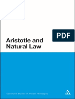 (Continuum Studies in Ancient Philosophy.) Tony Burns - Aristotle and Natural Law-Continuum (2011)