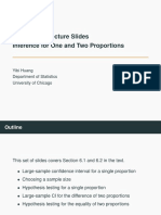 Inference For One and Two Proportions