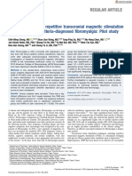 Analgesic Effects of Repetitive Transcranial Magnetic Stimulationon Modified 2010 Criteria-Diagnosed Fibromialgia