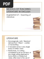 Models in Teaching Lit