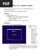 Guide d'installation de Windows 10 | PDF | Windows 10 | Microsoft Windows