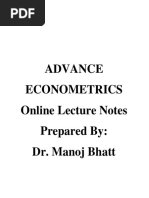 Econometrics Main Slides