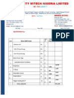 GRE REINFORCEMENT Quotation