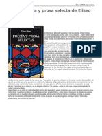 Libro Poesia y Prosa Selecta de Eliseo Diego