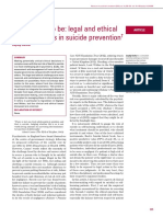 Legal and Ethical Considerations in Suicide