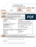 Prueba Plan Lector, 5° Básico, Papelucho Perdido