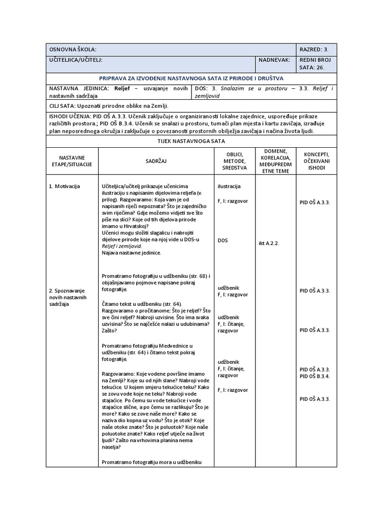 Reljef | PDF