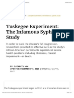 Tuskegee Experiment: The Infamous Syphilis Study - HISTORY