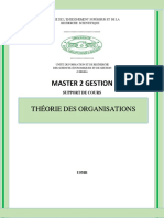 Théorie Des Orga - MASTER 2 GESTION 2022-2023