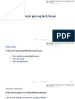 L27 L28 Parameter Passing Techniques