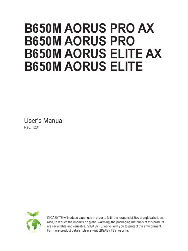 User manual Gigabyte X570 Aorus Elite (English - 48 pages)