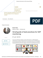 Small Guide of Best Practices For SAP Monitoring - SAP Blogs