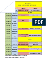 Datesheet (Term 2)