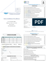 Fiche D'inscription Au Concours