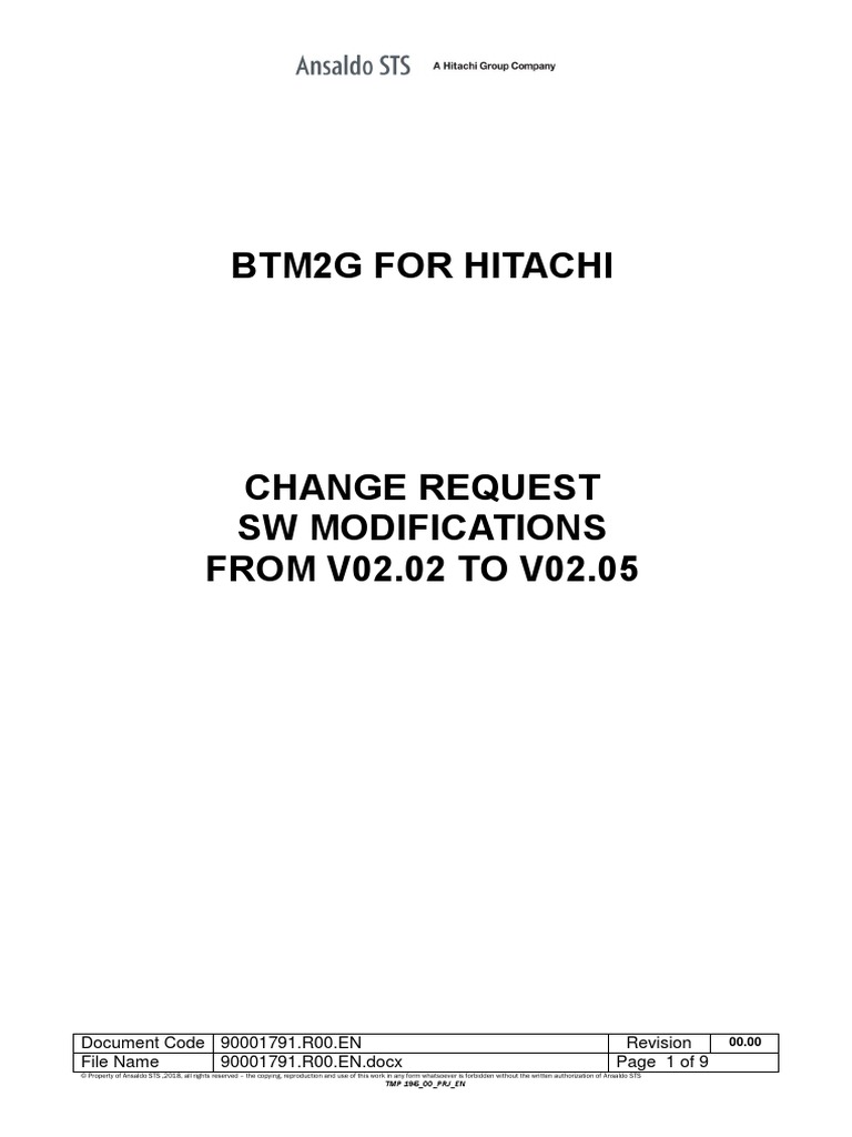 BTM2G Software Update Request V02.05 | PDF | Computing | Computer ...