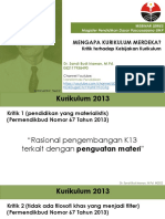 Kritik Kebijakan Kurikulum - Sandi Budi Iriawan - Revisi