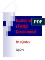 UCSC CAS 4 - 2018-2019 - Modulo 1 - Croce - 04 - Disabilità Intellettive e Fenotipi Comportamentali