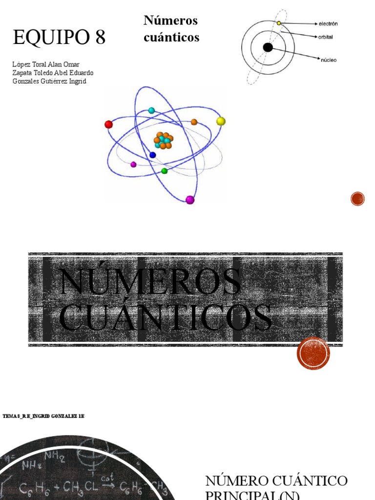 Números Cuánticos y Configuración Electrónica | PDF | Orbital atómico ...