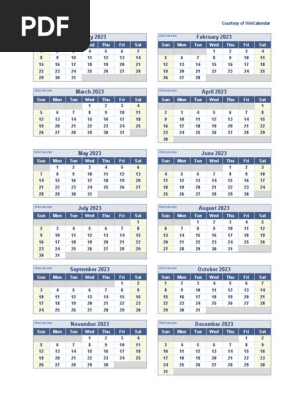 Calendar 2023