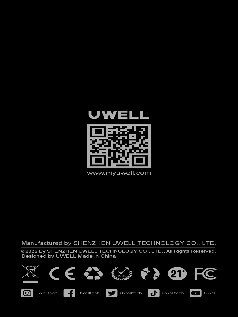 Uwell Caliburn X User Manual | PDF