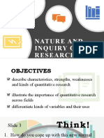 Nature and Inquiry of Research 1
