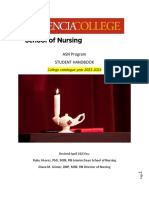 School of Nursing Student Handbook Updated 2023-2024 Signed