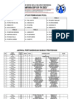 Jadwal Pertandingan 2023 LENGKAP HASIL TM