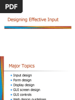 Input Design