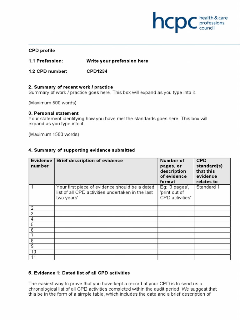 hcpc-cpd-profile-template-pdf-computing