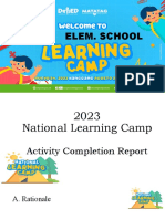 2023 NLC Activity Accomplishment Report