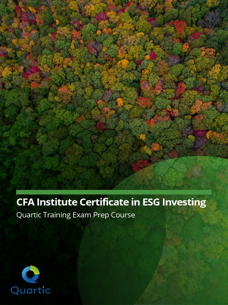 Esg Certificate Brochure Pdf