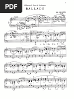 Spartito Ballata In Sol Minore Op. 23 Di Chopin - Pianoforte Solo (Henle Urtext)