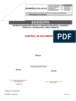 P-Sa-08 Control de Documentos y Registros