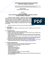 Call For Papers Jurnal Anggaran Dan Keuangan Negara Indonesia (AKURASI) Volume 4 Nomor 1 Tahun 2022