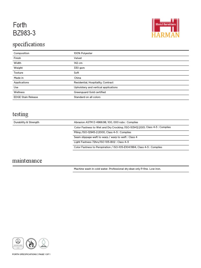 Techinical Specifications PDF