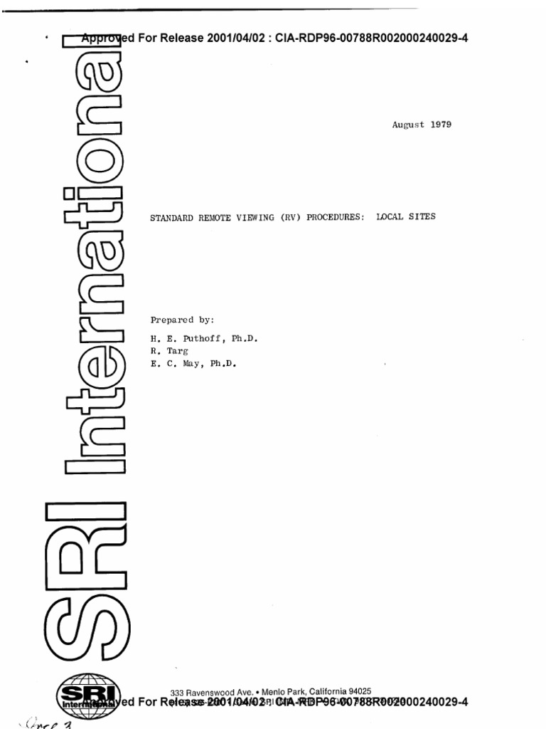 Remote viewing pdf