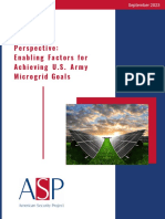 Perspective - Enabling Factors For Achieving U.S. Army Microgrid Goals