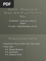 Aula III – Músculos Do Braço, Ante-Braço