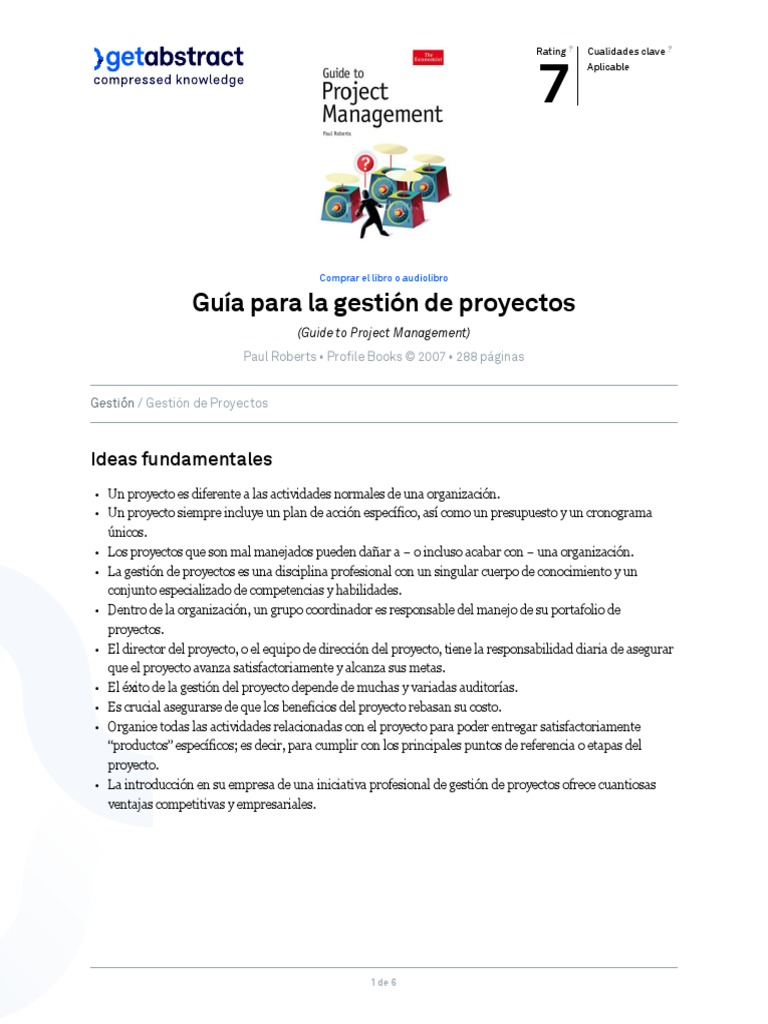 Guia para La Gestion de Proyectos Roberts Es 12308 | PDF | Gestión de ...