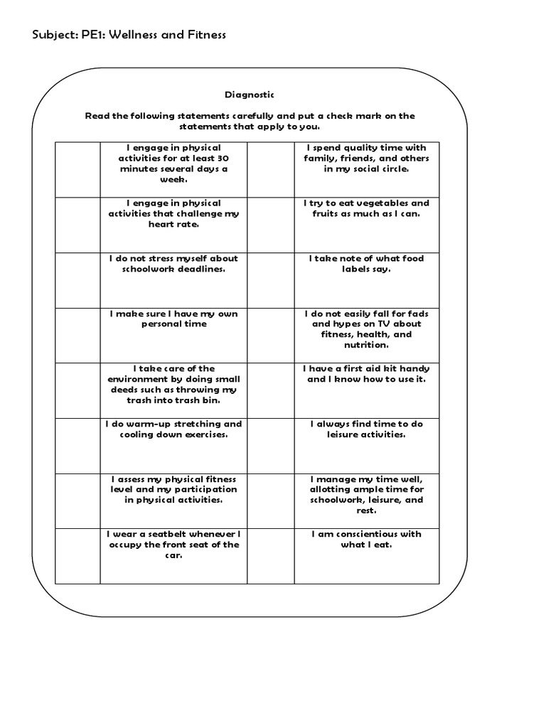 Self Assessment | PDF