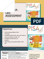 The Pisa Like Classroom Assessment