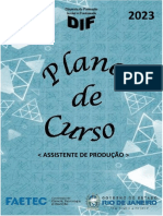 Assistente de Produção - Plano do Curso