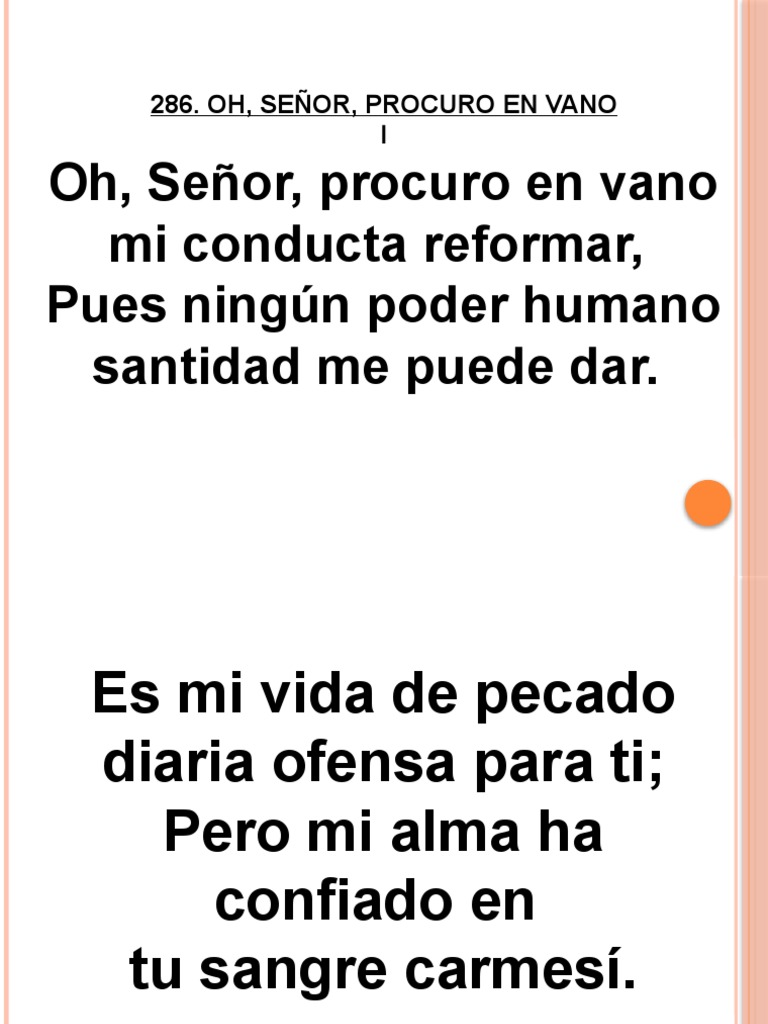 Oh, Señor, Procuro en Vano | PDF