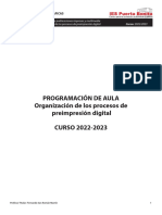Programacion Aula Diseño y Edicion Tarde (Org. Proc. de Preimpresion) 2022-2023