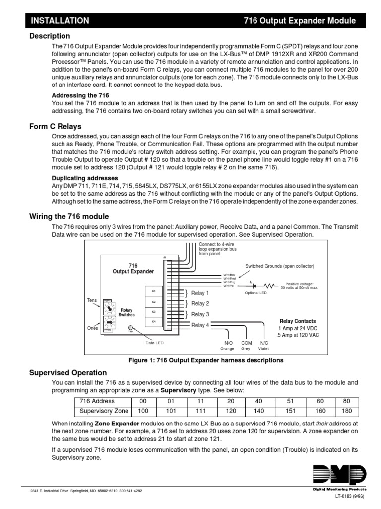 716 Output Module Pdf Switch Relay
