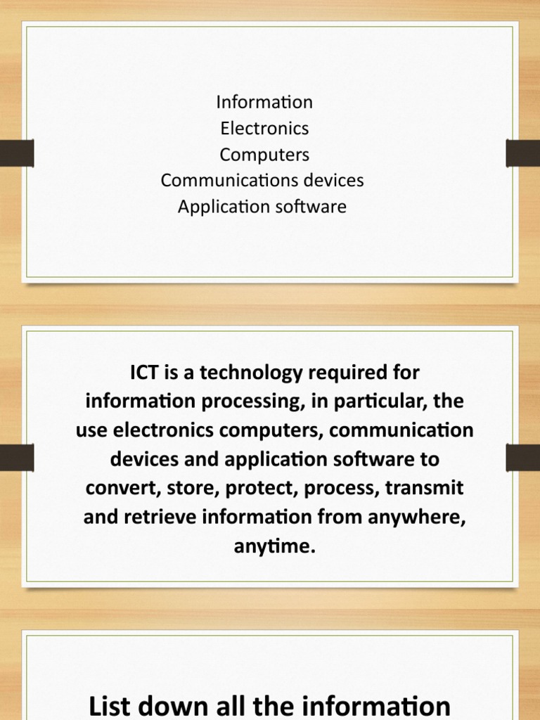 What Is Ict | PDF