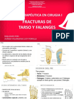 Fracturas de Tarso y Falanges