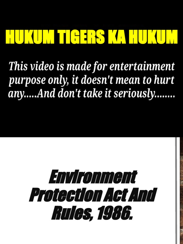 Environment Protection Act PDF United Nations Framework Convention