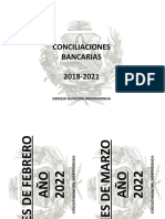 Conciliaciones Bancarias 2018-2021: Concejo Municipal Independencia